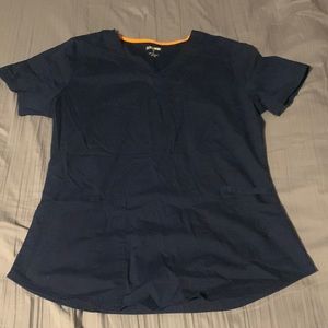 Size M Navy Blue ScrubStar Scrub Top and Bottom